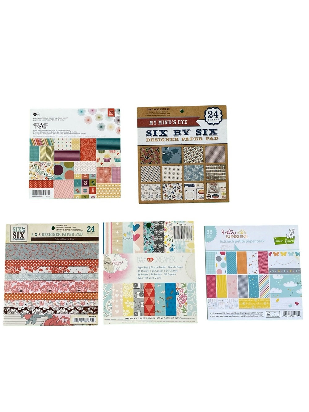 Paper Pad (Bundle of 5) 6"x6" Pads